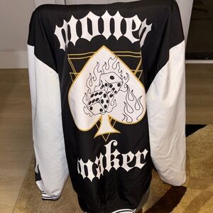 Black and White Graphic Jacket